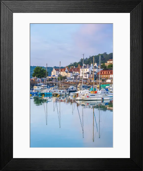 Framed Print : UK, Channel Islands, Jersey, St Aubin, St Aubin Harbour