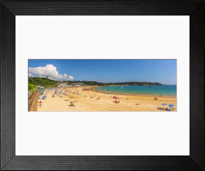 Framed Print : United KIngdom, Channel Islands, Jersey, St Brelades Bay, St Brelades Beach Framed Print : United KIngdom, Channel Islands, Jersey, St Brelades Bay, St Brelades Beach