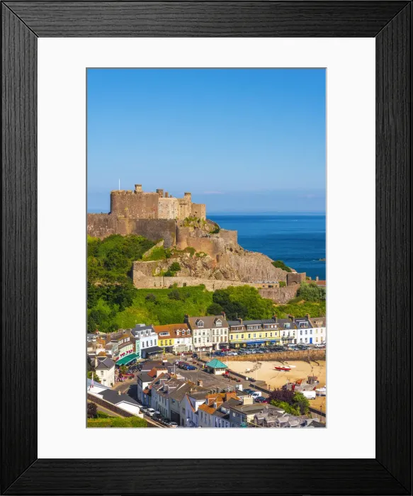 Framed Print : United KIngdom, Channel Islands, Gorey, Mont Orgueil Castle or Gorey Castle Framed Print : United KIngdom, Channel Islands, Gorey, Mont Orgueil Castle or Gorey Castle