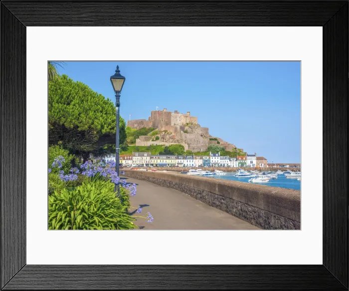 Framed Print : United KIngdom, Channel Islands, Gorey, Mont Orgueil Castle or Gorey Castle Framed Print : United KIngdom, Channel Islands, Gorey, Mont Orgueil Castle or Gorey Castle