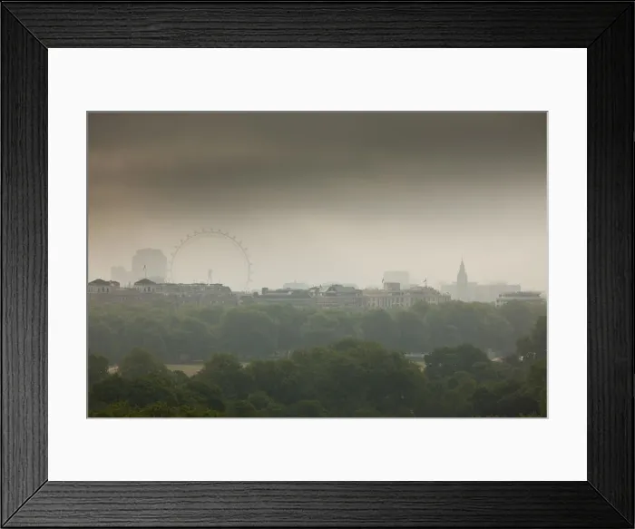Framed Print : Millennium Wheel (London Eye), Big Ben and Hyde Park, London, England, UK Framed Print : Millennium Wheel (London Eye), Big Ben and Hyde Park, London, England, UK