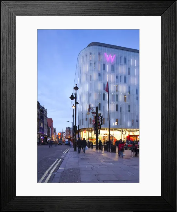 Framed Print : W Hotel, Leicester Square, London, England, UK Framed Print : W Hotel, Leicester Square, London, England, UK