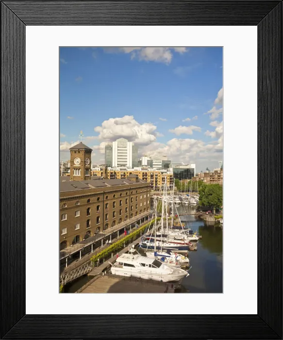 Framed Print : England, London, St Katherines Dock Framed Print : England, London, St Katherines Dock