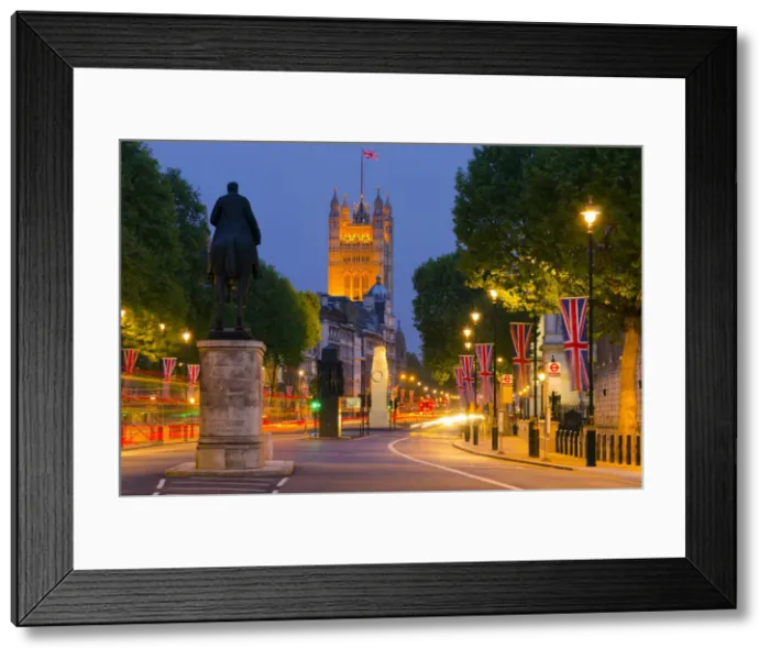 Framed Print : UK, England, London, Whitehall and Houses of Parliament Framed Print : UK, England, London, Whitehall and Houses of Parliament