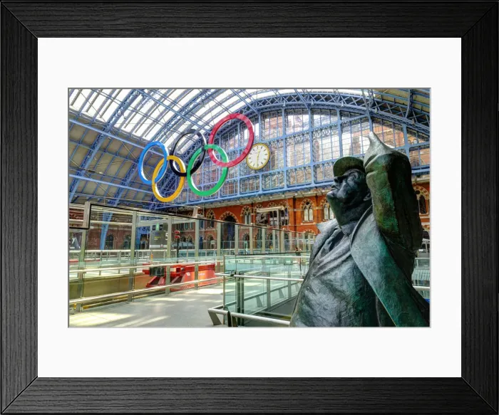 Framed Print : UK, England, London, St. Pancras International Station Framed Print : UK, England, London, St. Pancras International Station