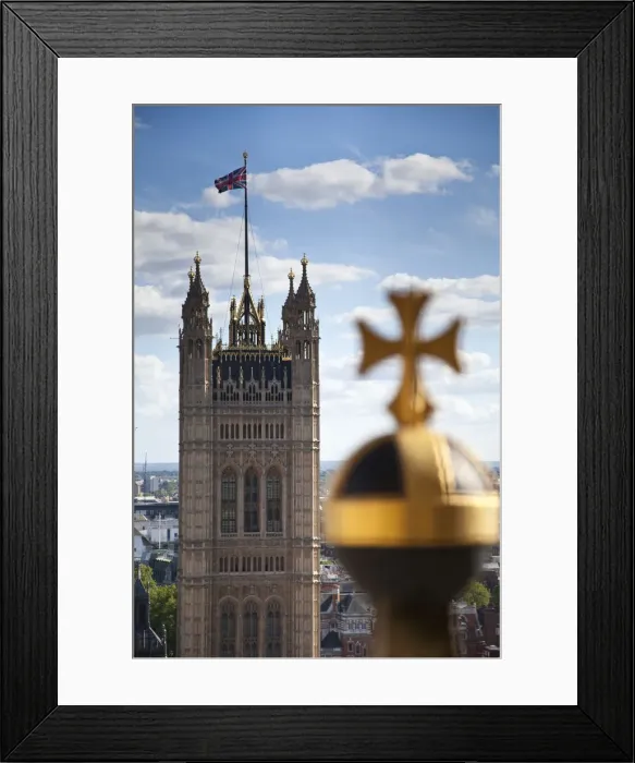Framed Print : Victoria Tower, Houses of Parliament, London, England, UK