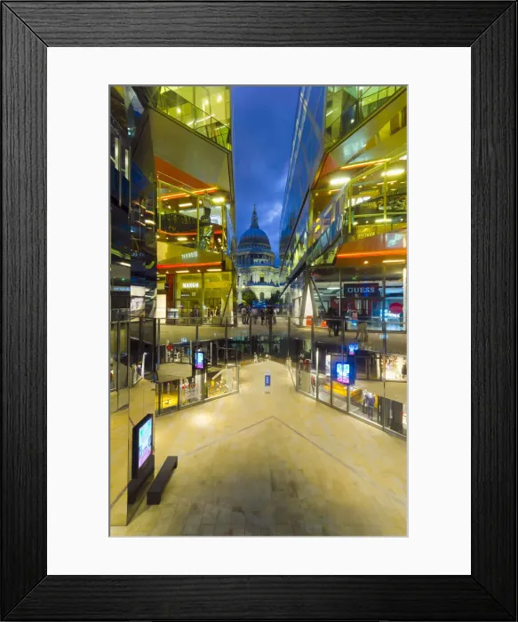 Framed Print : UK, England, London, St. Pauls Cathedral from One New Change Framed Print : UK, England, London, St. Pauls Cathedral from One New Change
