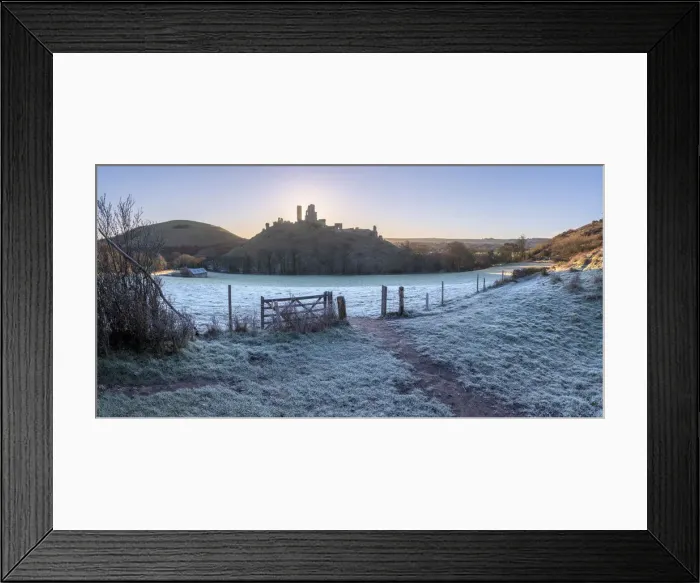 Framed Print : UK, England, Dorset, Corfe Castle Framed Print : UK, England, Dorset, Corfe Castle