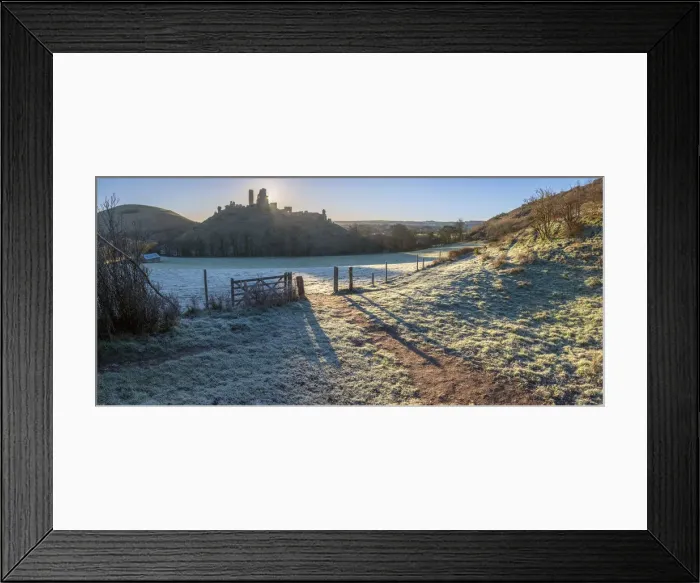 Framed Print : UK, England, Dorset, Corfe Castle Framed Print : UK, England, Dorset, Corfe Castle