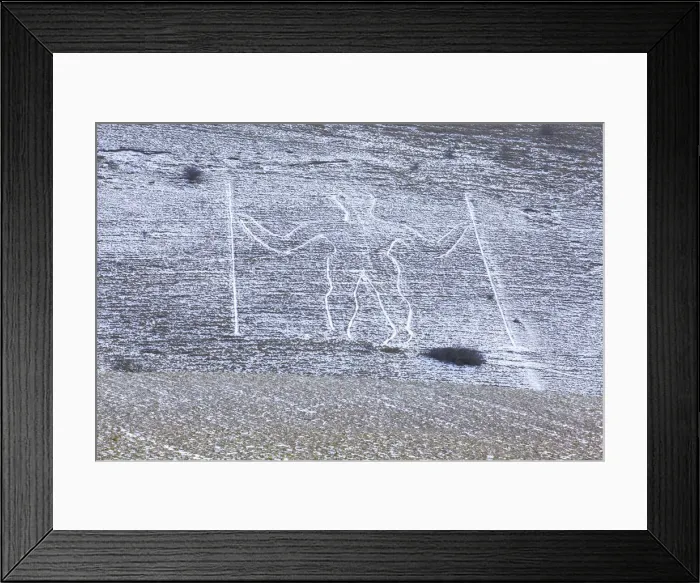 Framed Print : Snow Covered Long Man Of Wilmington, Wilmington, South Downs, East Sussex, United Kingdom Framed Print : Snow Covered Long Man Of Wilmington, Wilmington, South Downs, East Sussex, United Kingdom