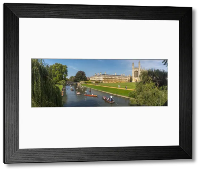 Framed Print : UK, England, Cambridgeshire, Cambridge, River Cam, Kings College, Punting Framed Print : UK, England, Cambridgeshire, Cambridge, River Cam, Kings College, Punting