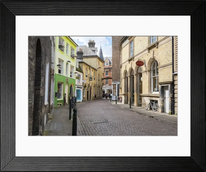 Framed Print : UK, England, Cambridgeshire, Cambridge, Green Street Framed Print : UK, England, Cambridgeshire, Cambridge, Green Street