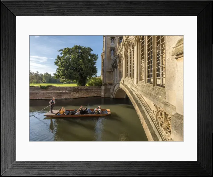 Framed Print : UK, England, Cambridgeshire, Cambridge, River Cam, St