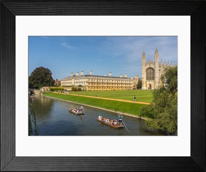 Framed Print : UK, England, Cambridgeshire, Cambridge, River Cam, Kings College, Punting Framed Print : UK, England, Cambridgeshire, Cambridge, River Cam, Kings College, Punting