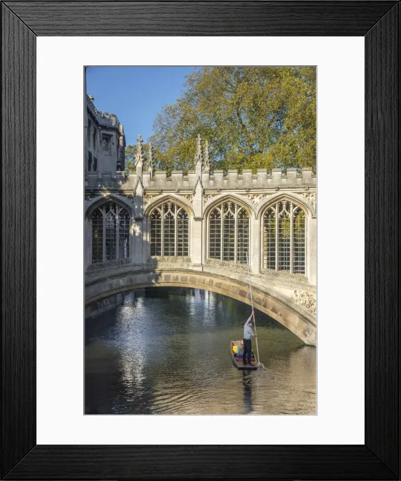 Framed Print : UK, England, Cambridgeshire, Cambridge, River Cam, St