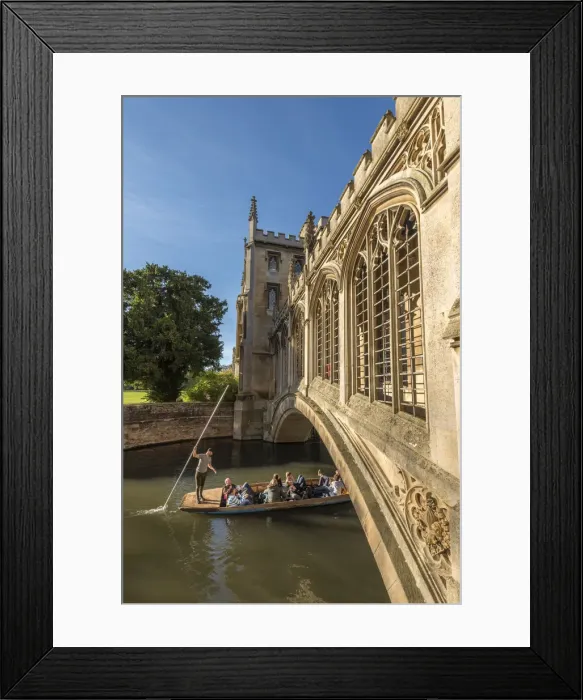 Framed Print : UK, England, Cambridgeshire, Cambridge, River Cam, St