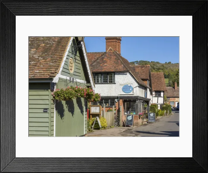 Framed Print : Shere, Surrey Shere - Location for the film The Holiday - Surrey, England Framed Print : Shere, Surrey Shere - Location for the film The Holiday - Surrey, England