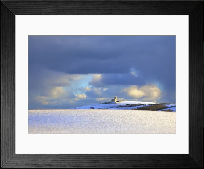Framed Print : The Belle Tout Lighthouse Surrounded By Snow, Beachy Head, South Downs, East Sussex Framed Print : The Belle Tout Lighthouse Surrounded By Snow, Beachy Head, South Downs, East Sussex