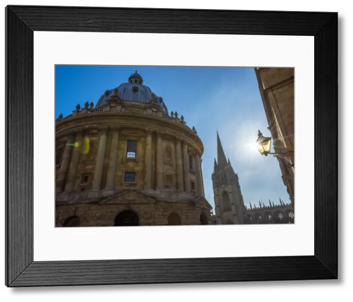 Framed Print : UK, England, Oxfordshire, Oxford, University of Oxford, Radcliffe Camera and University Framed Print : UK, England, Oxfordshire, Oxford, University of Oxford, Radcliffe Camera and University