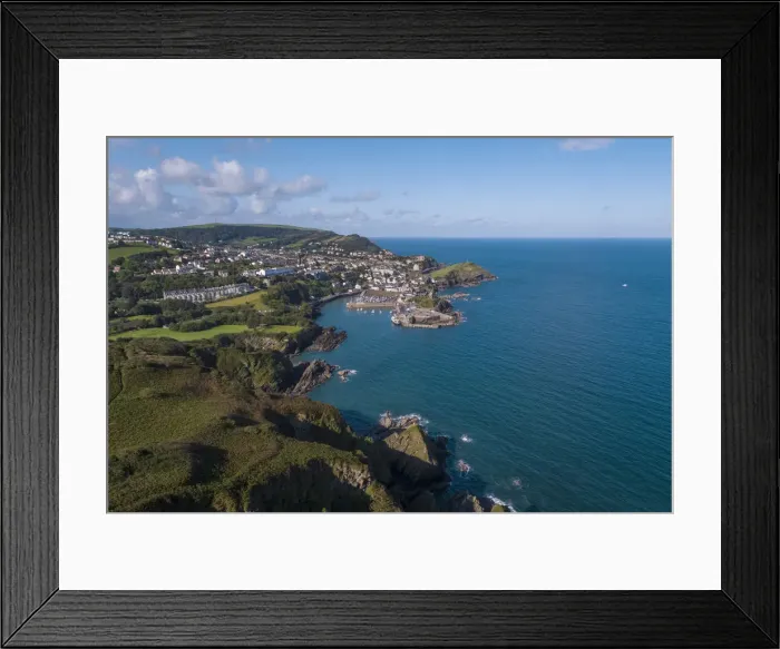 Framed Print : United Kingdom, Devon, North Devon coast, Ilfracombe, aerial view over the town Framed Print : United Kingdom, Devon, North Devon coast, Ilfracombe, aerial view over the town