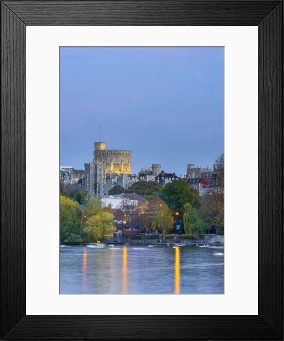 Framed Print : UK, England, Berkshire, Windsor, Windsor Castle from River Thames