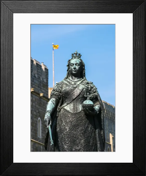 Framed Print : UK, England, Berkshire, Windsor, Windsor Castle, Queen Victoria statue Framed Print : UK, England, Berkshire, Windsor, Windsor Castle, Queen Victoria statue