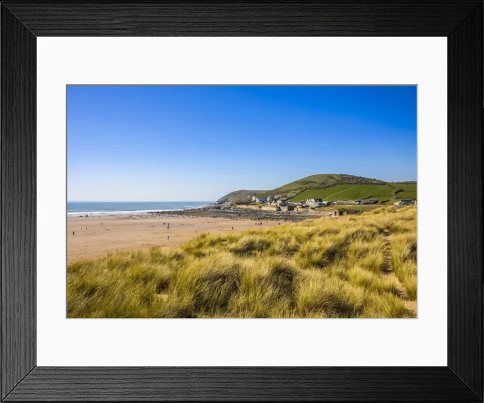 Framed Print : Beach at Croyde, Devon, England, UK