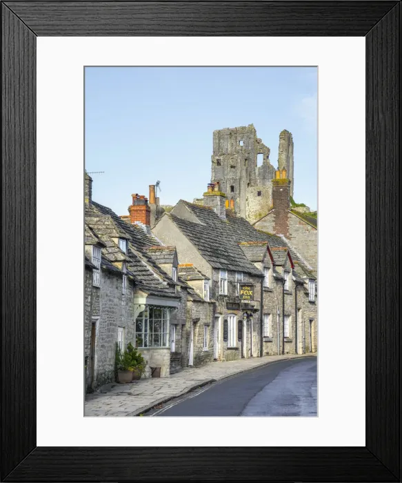 Framed Print : UK, England, Dorset, Corfe Castle Framed Print : UK, England, Dorset, Corfe Castle