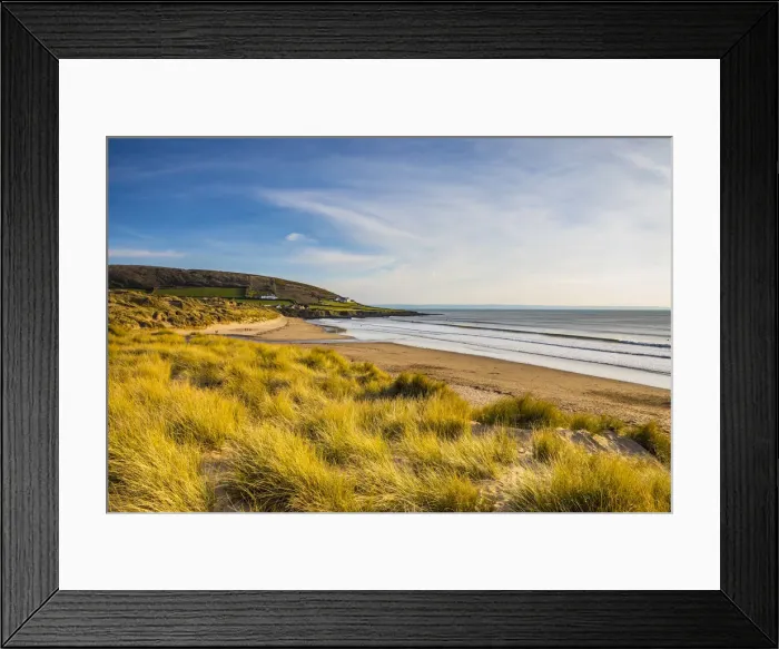 Framed Print : Beach at Croyde, Devon, England, UK