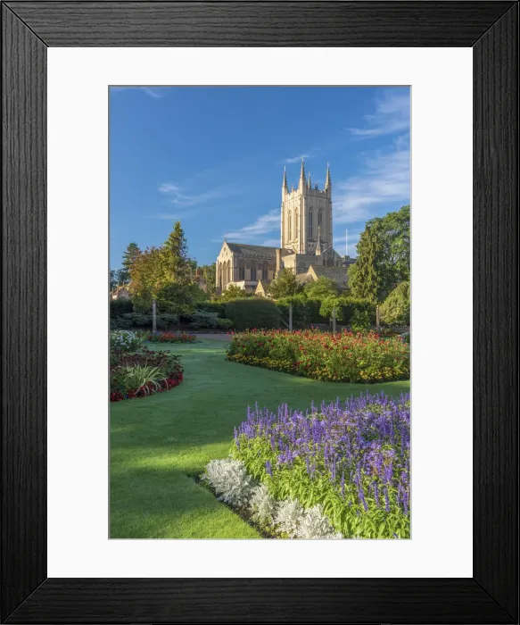 Framed Print : UK, England, Suffolk, Bury Saint Edmunds, St Edmundsbury Cathedral from the Abbey Gardens Framed Print : UK, England, Suffolk, Bury Saint Edmunds, St Edmundsbury Cathedral from the Abbey Gardens