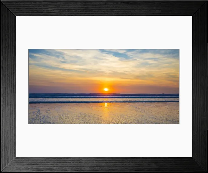 Framed Print : Beach at Croyde, Devon, England, UK Framed Print : Beach at Croyde, Devon, England, UK