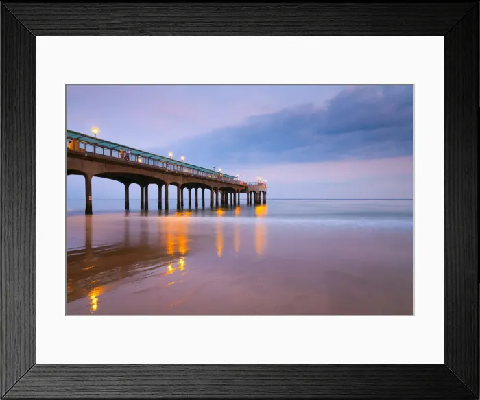 Framed Print : UK, England, Dorset, Bournemouth, Boscombe Pier