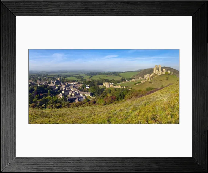 Framed Print : UK, England, Dorset, Corfe Castle Framed Print : UK, England, Dorset, Corfe Castle