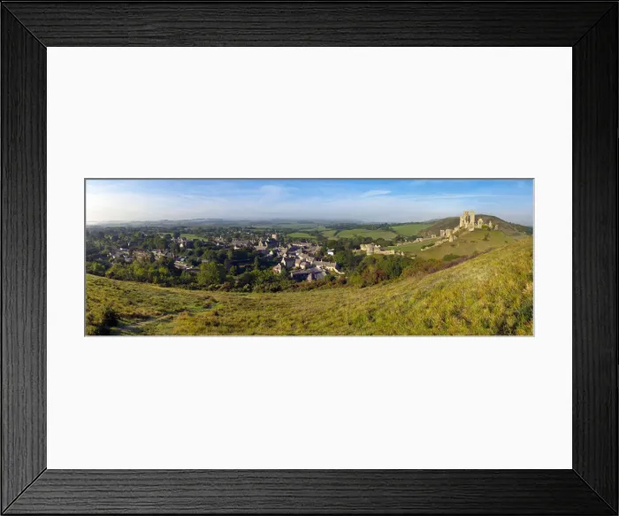 Framed Print : UK, England, Dorset, Corfe Castle Framed Print : UK, England, Dorset, Corfe Castle