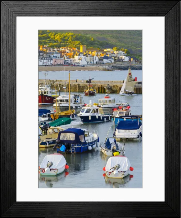 Framed Print : UK, England, Dorset, Lyme Regis, a Gateway Town to the UNESCO World Heritage Site