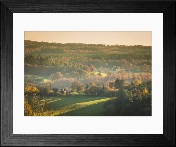 Framed Print : North Downs, Surrey, England, UK