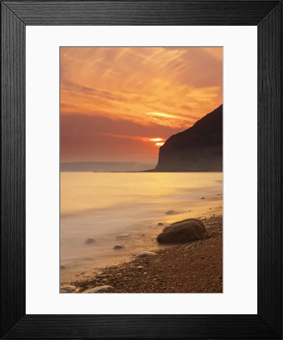 Framed Print : UK, England, Dorset, Jurassic Coast, Seatown Beach Framed Print : UK, England, Dorset, Jurassic Coast, Seatown Beach