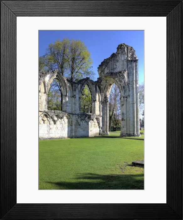Framed Print : Ruins of St Marys Abbey church, York, North Yorkshire, England, UK Framed Print : Ruins of St Marys Abbey church, York, North Yorkshire, England, UK