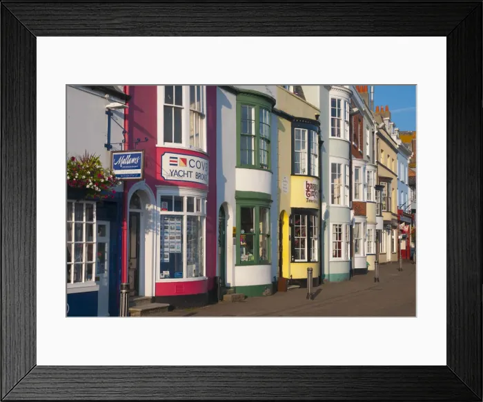 Framed Print : UK, Dorset, Jurassic Coast, Weymouth, Trinity Road opposite Custom House Quay Framed Print : UK, Dorset, Jurassic Coast, Weymouth, Trinity Road opposite Custom House Quay