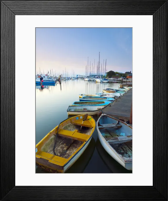 Framed Print : UK, England, Dorset, Lymington, The Quay on Lymington River Framed Print : UK, England, Dorset, Lymington, The Quay on Lymington River