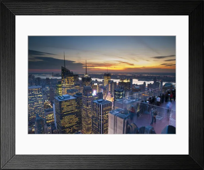 Framed Print : USA, New York, Manhattan, Midtown from Top of the Rock at the Rockefeller Center Framed Print : USA, New York, Manhattan, Midtown from Top of the Rock at the Rockefeller Center