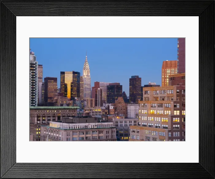 Framed Print : USA, New York, Manhattan, Midtown and Chrysler Building Framed Print : USA, New York, Manhattan, Midtown and Chrysler Building