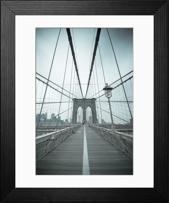 Framed Print : USA, New York City, Manhattan & Brooklyn Bridge Framed Print : USA, New York City, Manhattan & Brooklyn Bridge
