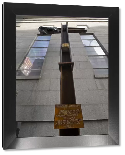 USA, New York City, Manhattan, World Trade Center, The Cross at Ground Zero