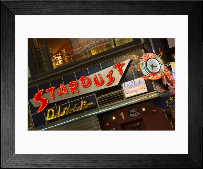 Framed Print : USA, New York City, Manhattan, Broadway, Ellens Stardust Diner sign Framed Print : USA, New York City, Manhattan, Broadway, Ellens Stardust Diner sign