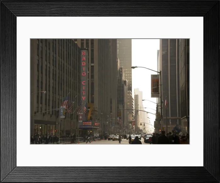 Framed Print : USA, New York City, Manhattan, 6th Sixth Avenue, Radio City Music Hall Framed Print : USA, New York City, Manhattan, 6th Sixth Avenue, Radio City Music Hall