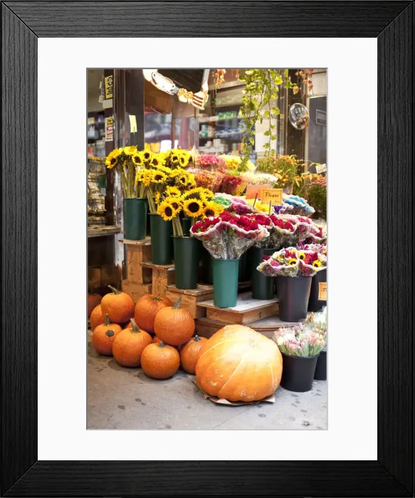 Framed Print : Flower shop, Manhattan, New York City, USA Framed Print : Flower shop, Manhattan, New York City, USA