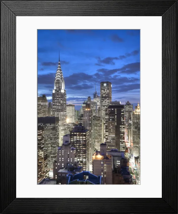 Framed Print : Chrysler Building & Midtown Manhattan Skyline, New York City, USA Framed Print : Chrysler Building & Midtown Manhattan Skyline, New York City, USA