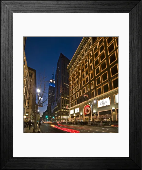 Framed Print : USA, New York City, Manhattan, Fifth Avenue, Lord and Taylor Department Store Framed Print : USA, New York City, Manhattan, Fifth Avenue, Lord and Taylor Department Store