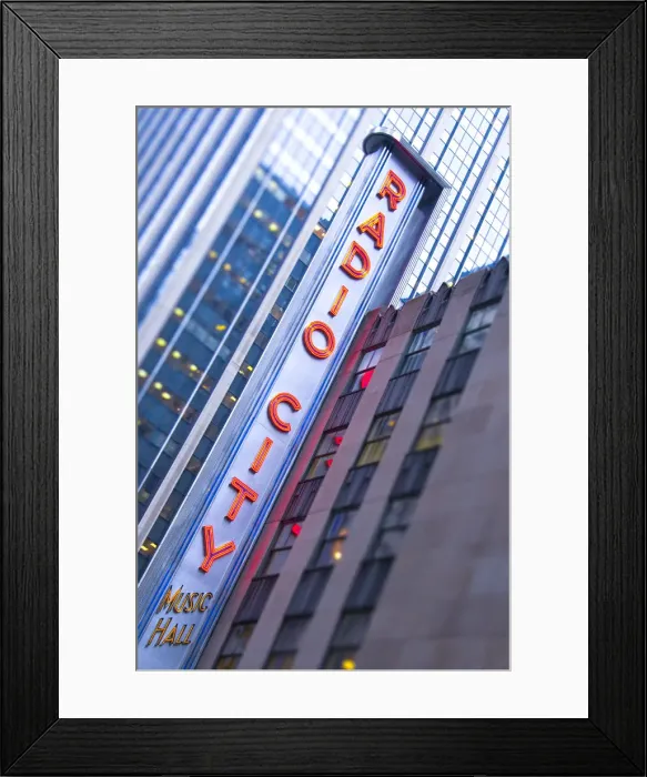 Framed Print : USA, New York, Manhattan, Radio City Music Hall Framed Print : USA, New York, Manhattan, Radio City Music Hall
